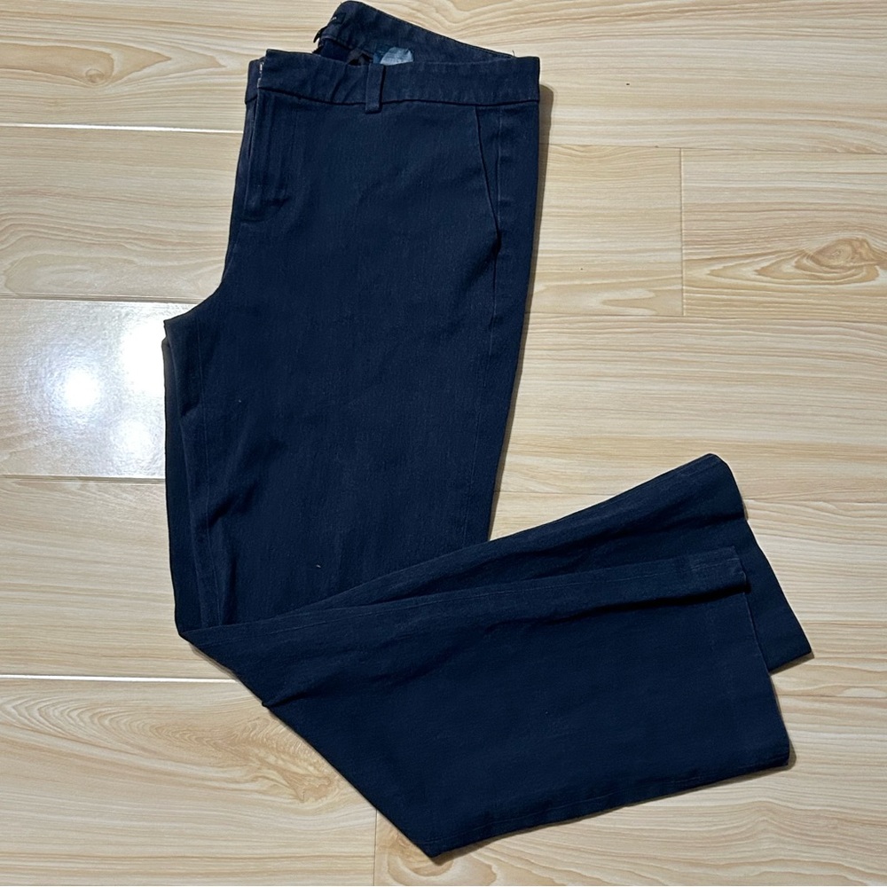 Tommy Hilfiger Astor stretch straight leg Trousers women’s size 10 in Navy Blue